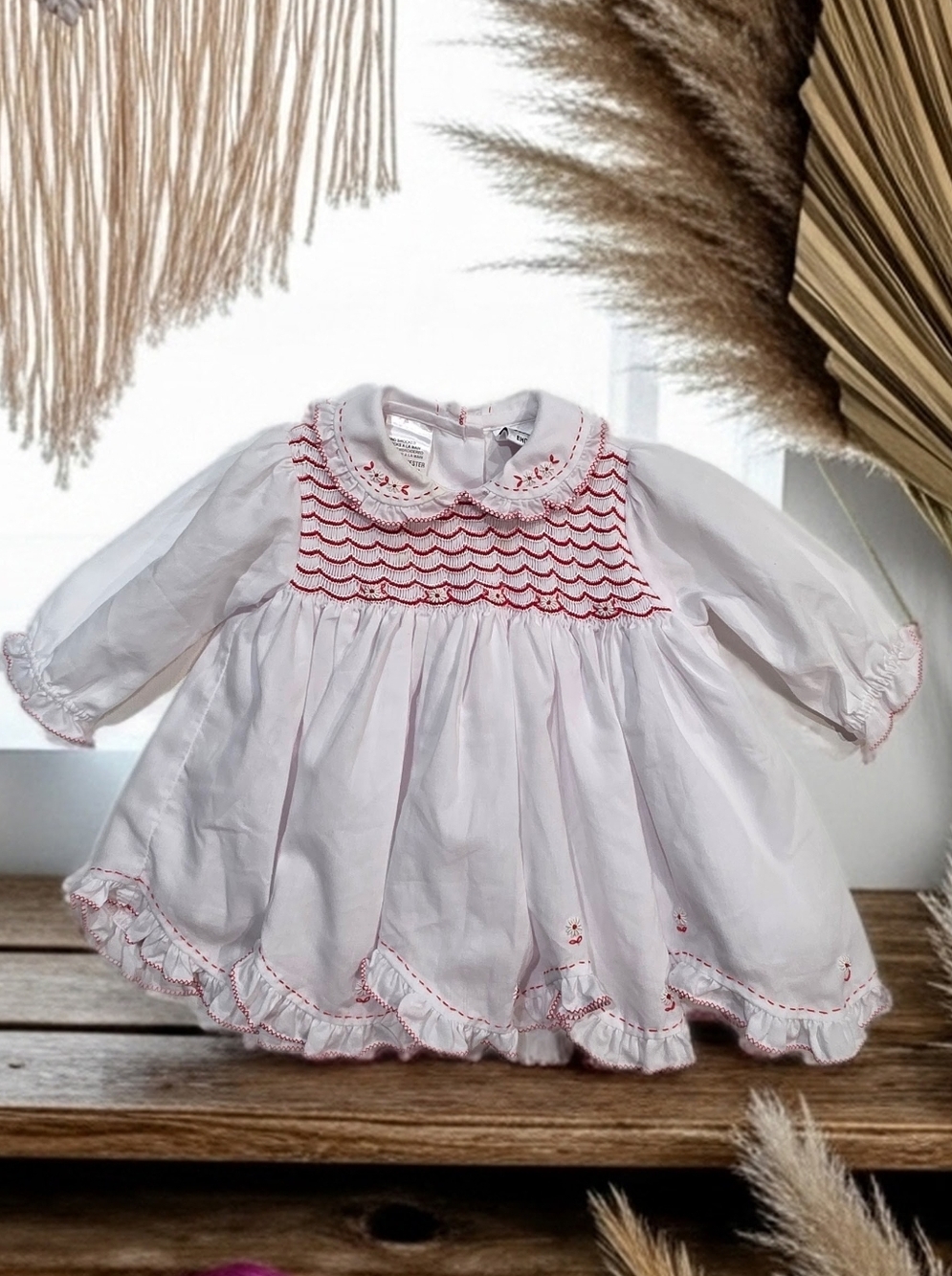 178. Sarah Louise Vintage Smocked Baby- 6-9 Months